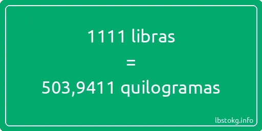 1111 libras a quilogramas - 1111 libras a quilogramas