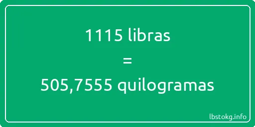 1115 libras a quilogramas - 1115 libras a quilogramas