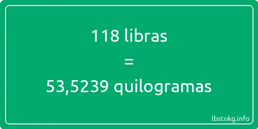 118 libras a quilogramas - 118 libras a quilogramas