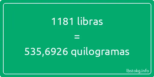 1181 libras a quilogramas - 1181 libras a quilogramas