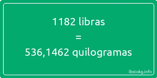 1182 libras a quilogramas - 1182 libras a quilogramas