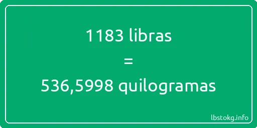 1183 libras a quilogramas - 1183 libras a quilogramas