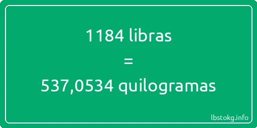 1184 libras a quilogramas - 1184 libras a quilogramas