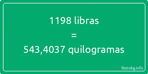 1198 libras a quilogramas - 1198 libras a quilogramas