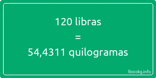 120 libras a quilogramas - 120 libras a quilogramas