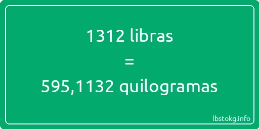 1312 libras a quilogramas - 1312 libras a quilogramas