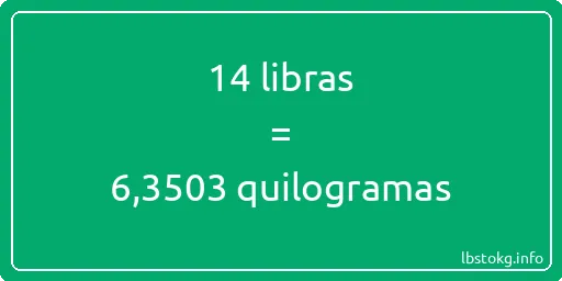 14 libras a quilogramas - 14 libras a quilogramas