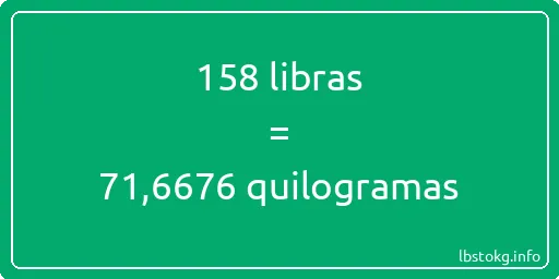 158 libras a quilogramas - 158 libras a quilogramas