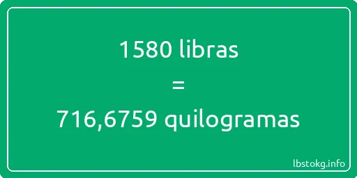 1580 libras a quilogramas - 1580 libras a quilogramas