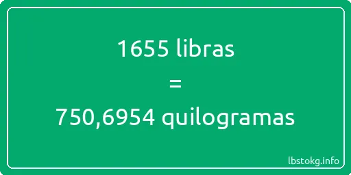 1655 libras a quilogramas - 1655 libras a quilogramas