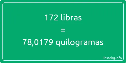 172 libras a quilogramas - 172 libras a quilogramas