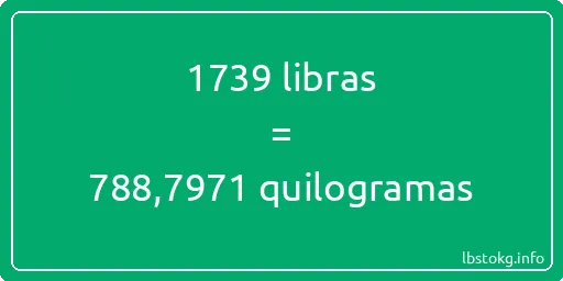 1739 libras a quilogramas - 1739 libras a quilogramas