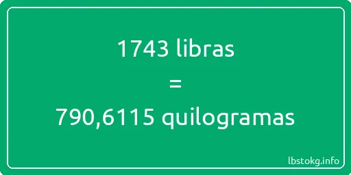 1743 libras a quilogramas - 1743 libras a quilogramas