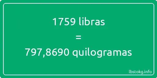 1759 libras a quilogramas - 1759 libras a quilogramas