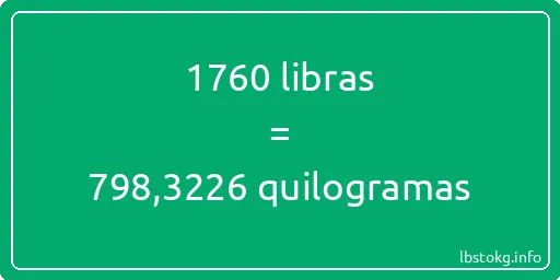 1760 libras a quilogramas - 1760 libras a quilogramas