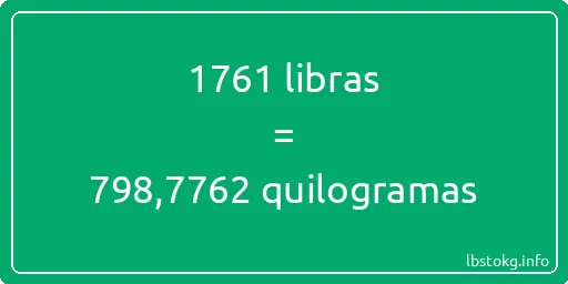 1761 libras a quilogramas - 1761 libras a quilogramas