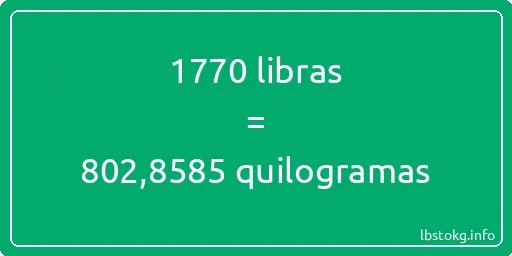 1770 libras a quilogramas - 1770 libras a quilogramas