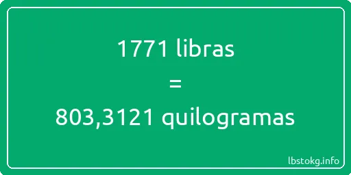 1771 libras a quilogramas - 1771 libras a quilogramas