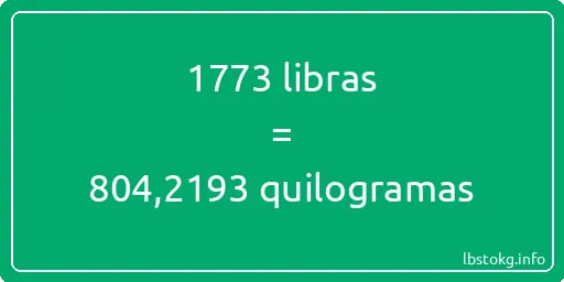 1773 libras a quilogramas - 1773 libras a quilogramas