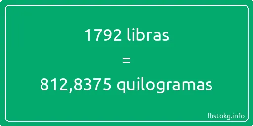 1792 libras a quilogramas - 1792 libras a quilogramas