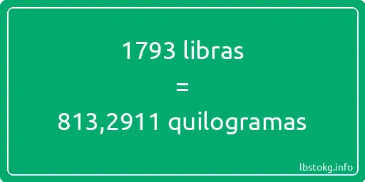 1793 libras a quilogramas - 1793 libras a quilogramas