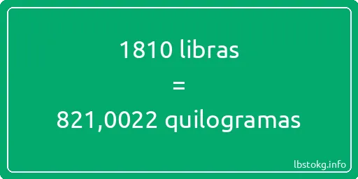 1810 libras a quilogramas - 1810 libras a quilogramas