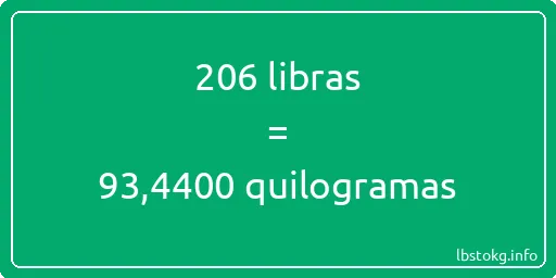 206 libras a quilogramas - 206 libras a quilogramas