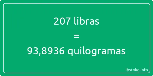 207 libras a quilogramas - 207 libras a quilogramas