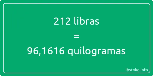 212 libras a quilogramas - 212 libras a quilogramas