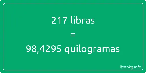 217 libras a quilogramas - 217 libras a quilogramas