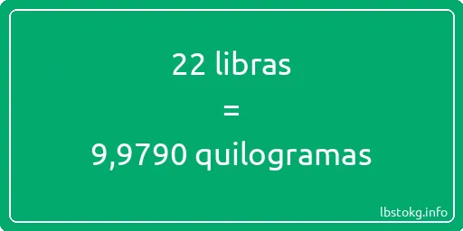 22 libras a quilogramas - 22 libras a quilogramas