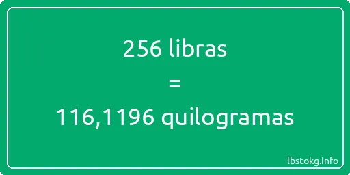 256 libras a quilogramas - 256 libras a quilogramas