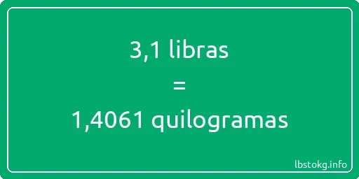 3-1 libras a quilogramas - 3-1 libras a quilogramas