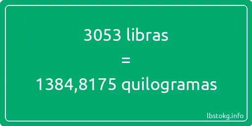 3053 libras a quilogramas - 3053 libras a quilogramas