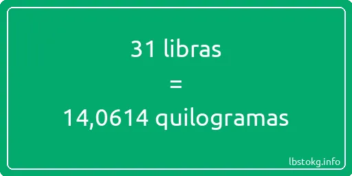 31 libras a quilogramas - 31 libras a quilogramas