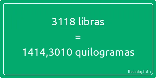 3118 libras a quilogramas - 3118 libras a quilogramas