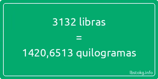 3132 libras a quilogramas - 3132 libras a quilogramas