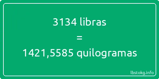 3134 libras a quilogramas - 3134 libras a quilogramas