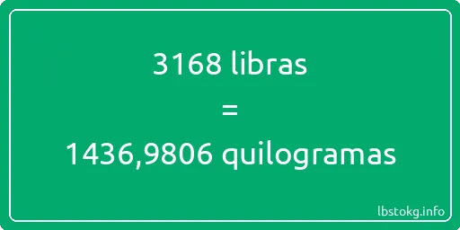 3168 libras a quilogramas - 3168 libras a quilogramas