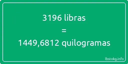 3196 libras a quilogramas - 3196 libras a quilogramas