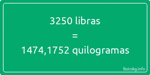 3250 libras a quilogramas - 3250 libras a quilogramas