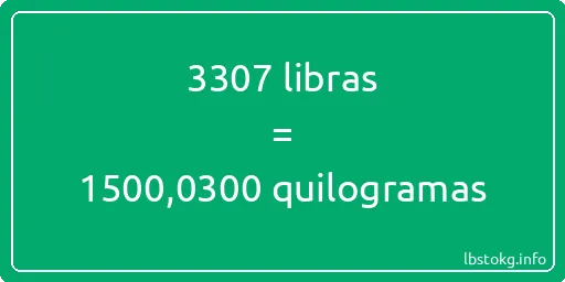 3307 libras a quilogramas - 3307 libras a quilogramas