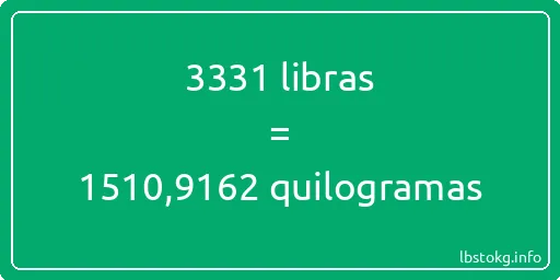 3331 libras a quilogramas - 3331 libras a quilogramas