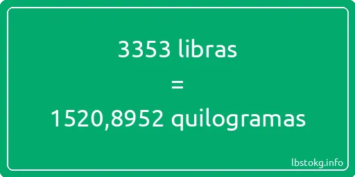 3353 libras a quilogramas - 3353 libras a quilogramas