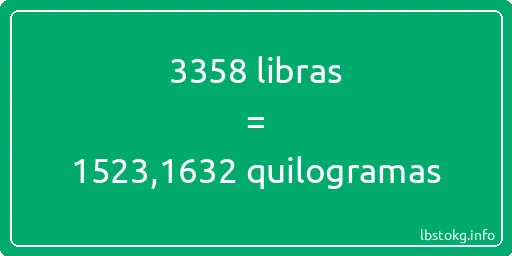 3358 libras a quilogramas - 3358 libras a quilogramas