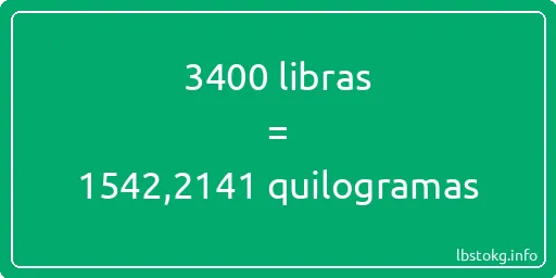 3400 libras a quilogramas - 3400 libras a quilogramas