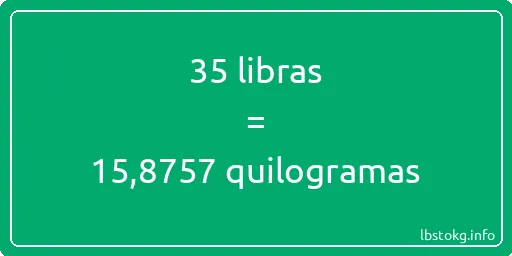 35 libras a quilogramas - 35 libras a quilogramas