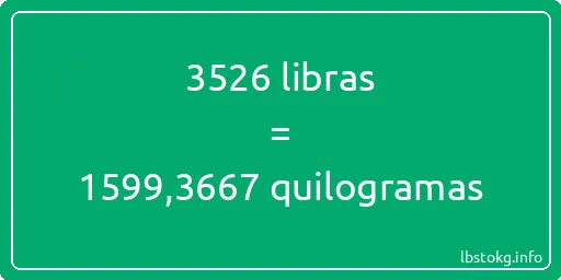 3526 libras a quilogramas - 3526 libras a quilogramas