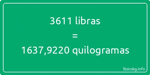 3611 libras a quilogramas - 3611 libras a quilogramas