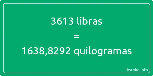 3613 libras a quilogramas - 3613 libras a quilogramas